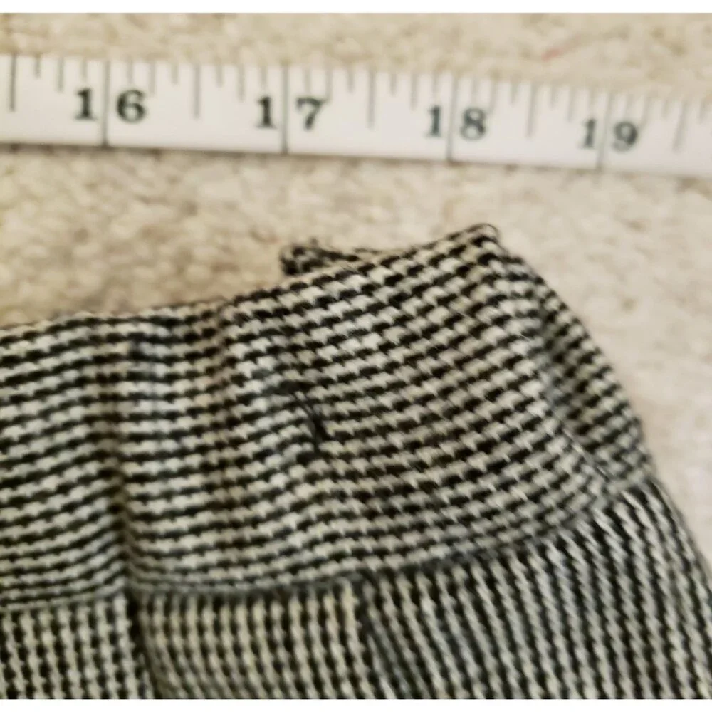 Vintage Evan Picone Wool Blend* Plaid Pleated  A-Line Midi Skirt Size L* EUC